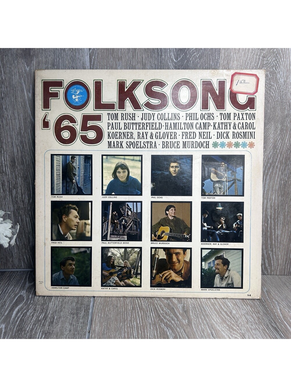 Folksong '65 Vinyl, LP Compilation 1965 Elektra – S-8 Judy Collins Tom Rush